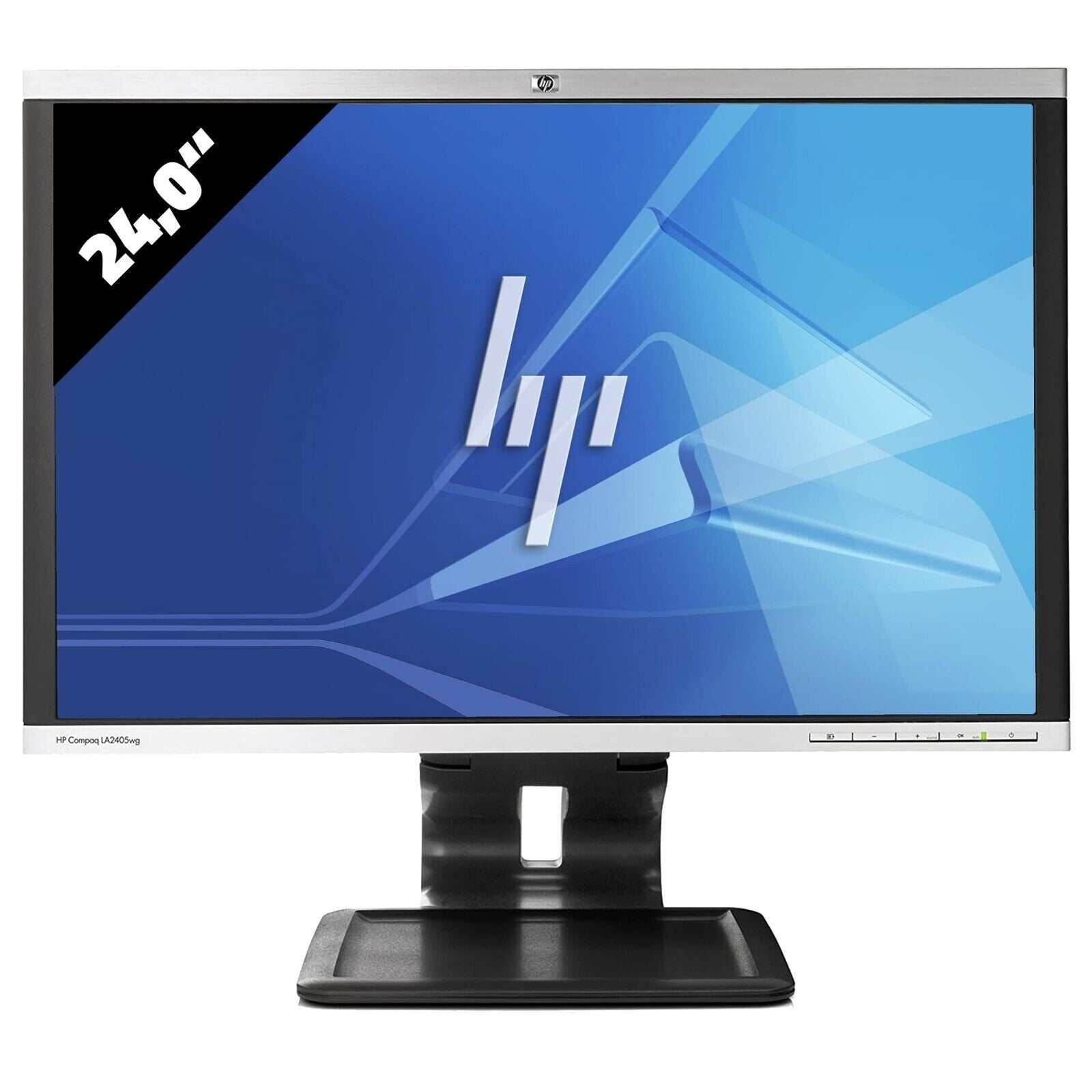 HP LA 2405wg 24 Zoll Monitor 1920x1200 WUXGA TN 5ms Silber Bildschirm